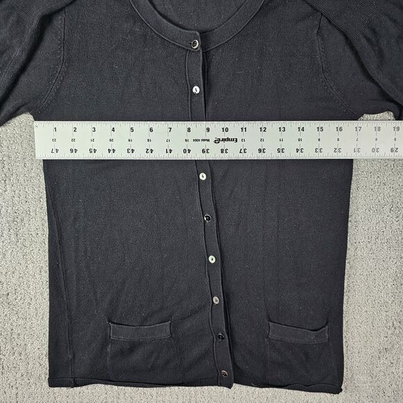 Zara Women's Black Long Sleeve Button Up Knit Cardigan Sweater‎ Size S Small - Picture 4 of 8